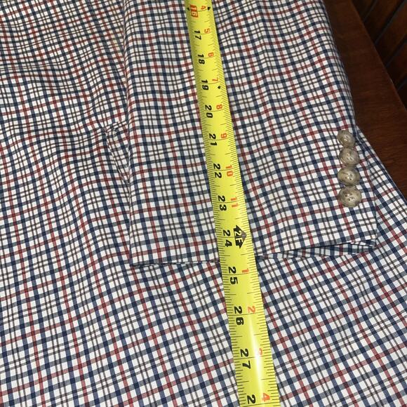 Vintage Plaid Red White Blue Sport Jacket Blazer - Picture 7 of 8